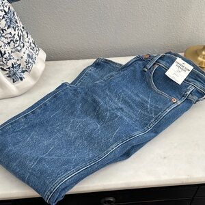 J. Crew Blue 9” Vintage Slim Straight Leg Jeans